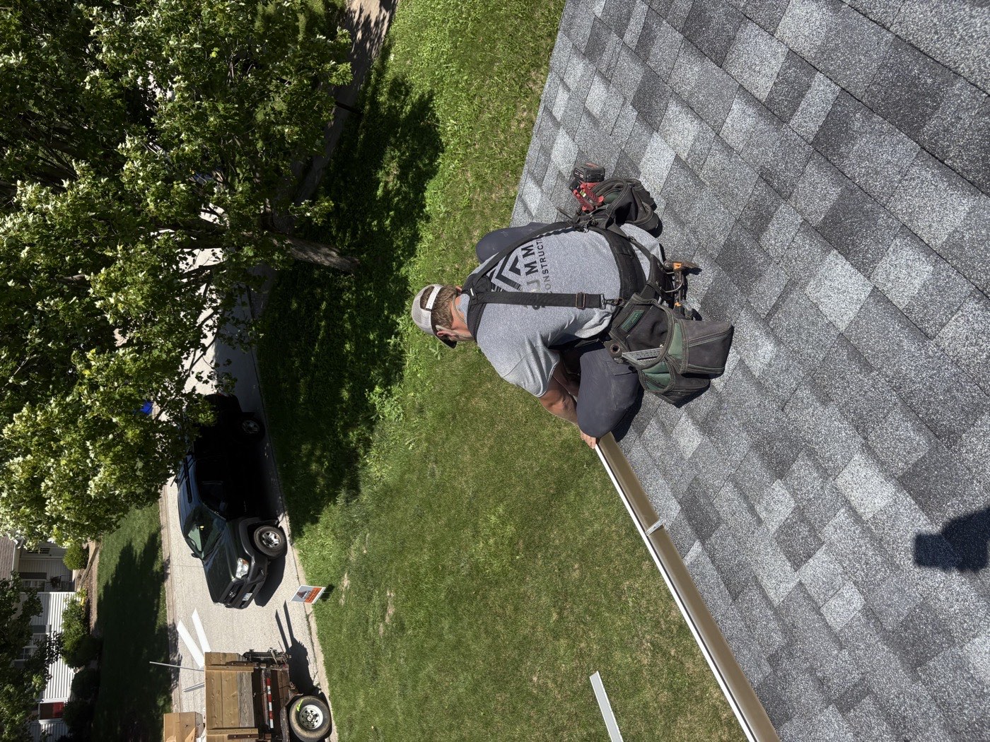 Roofing installation by Summit Construction